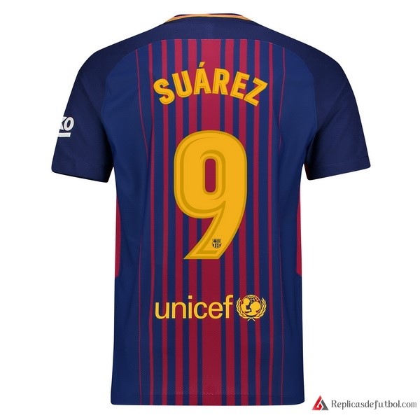 Camiseta Barcelona Primera equipación Suarez 2017-2018